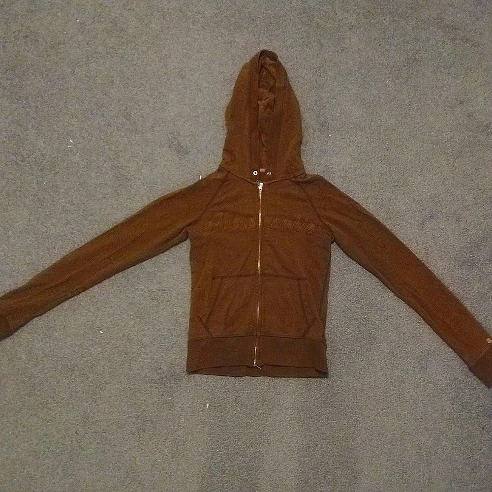 Brown Abercrombie hoodie S - Picture 1 of 4